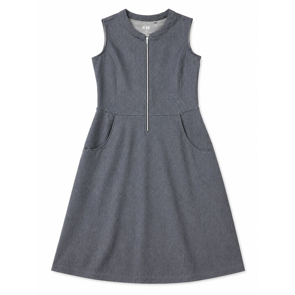 Nivo Celine Golf Dress Womens Small Heather Charcoal Sleeveless UPF 40